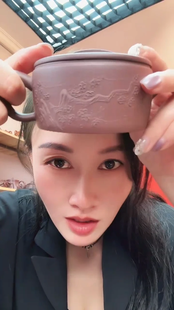 茶壶紫砂九*九紫泥汉瓦200cc左右