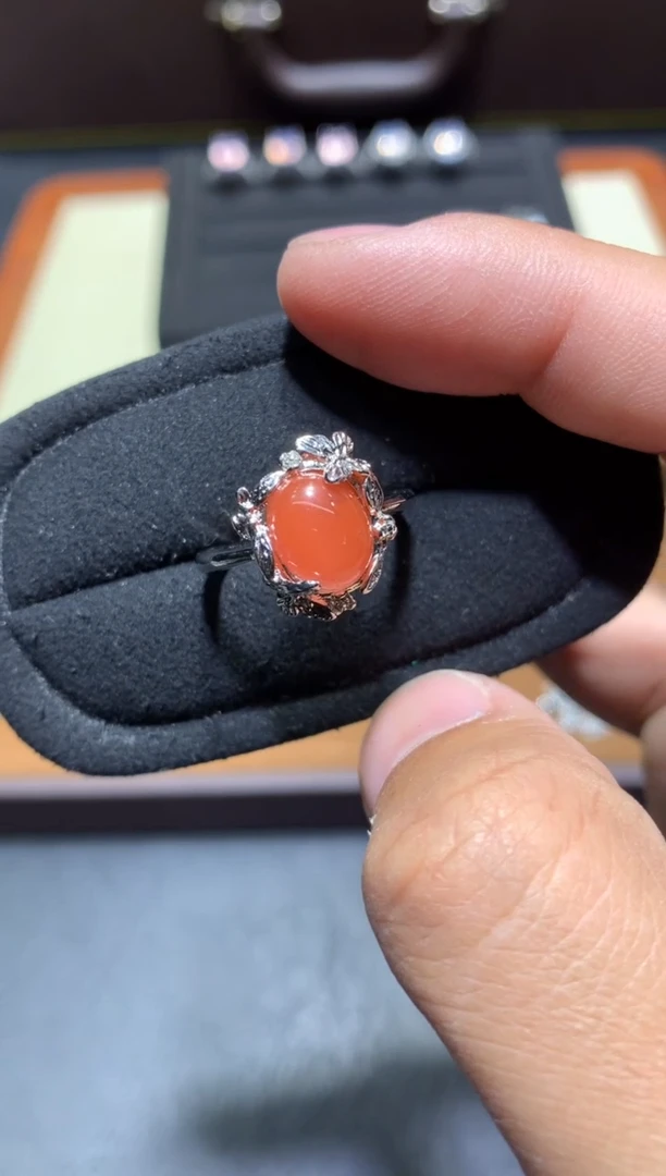 未镶嵌南红玛瑙戒指P68【多样性发其一】