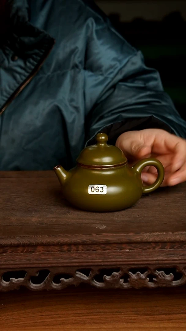 杯063号茶叶末容天壶