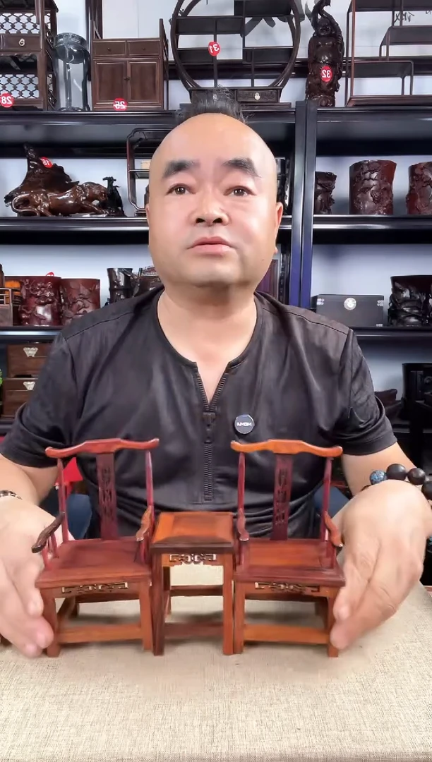 木官帽椅一套老李红木工艺品