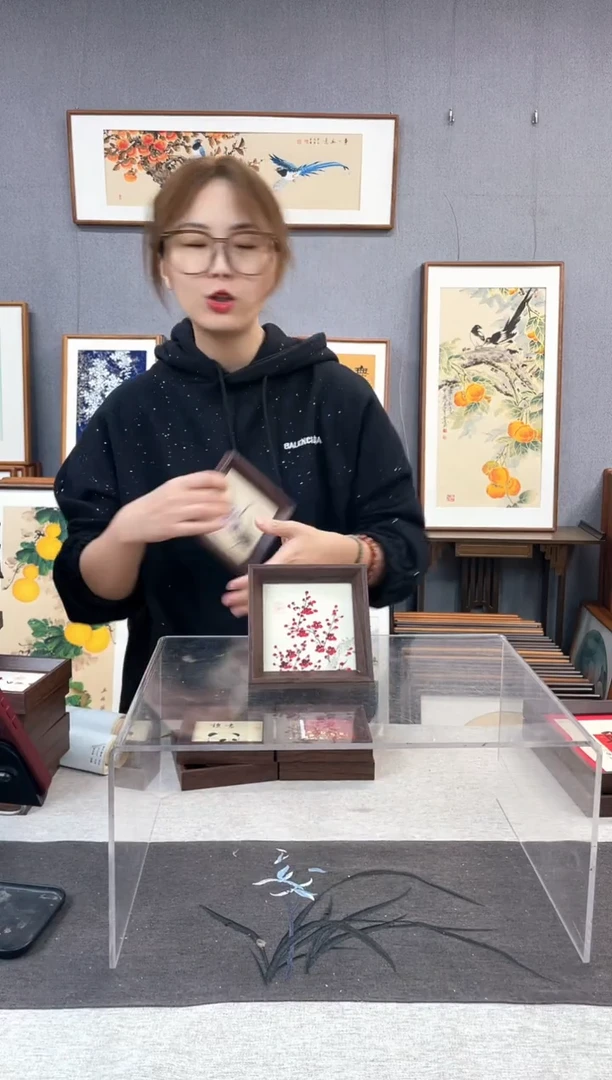 【闪购商品】国画5寸-小摆台作品-梅花