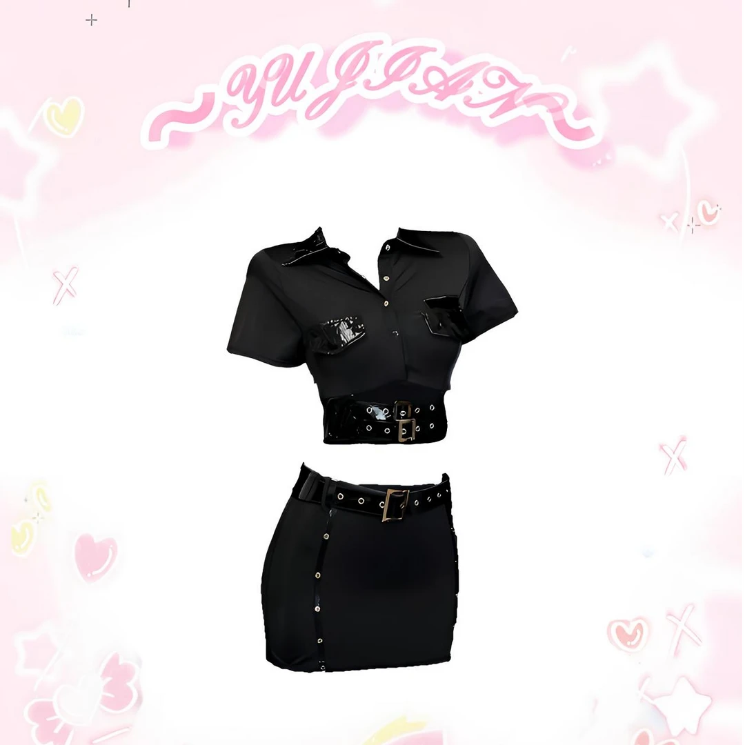 YUJIAN  欧美风性感御姐教官制服纯欲风格吸睛