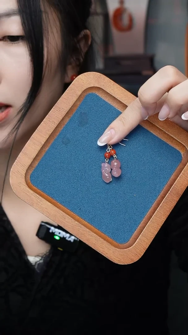 【闪购商品】南红玛瑙耳坠银S925镶嵌耳坠