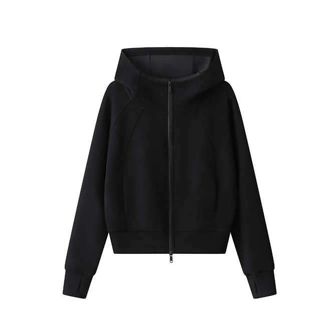 2025春秋款连帽外套休闲运动拉链开衫