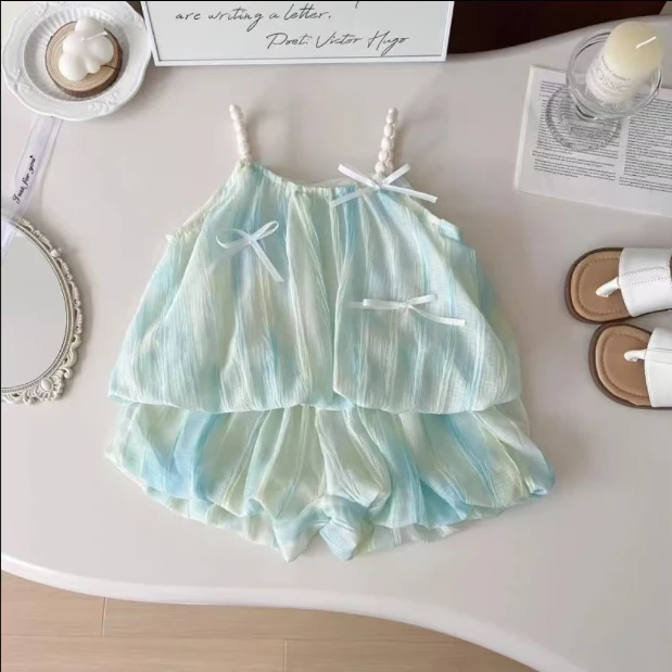 【H727】童装女童2025年公主裙小童洋气吊带连衣裙