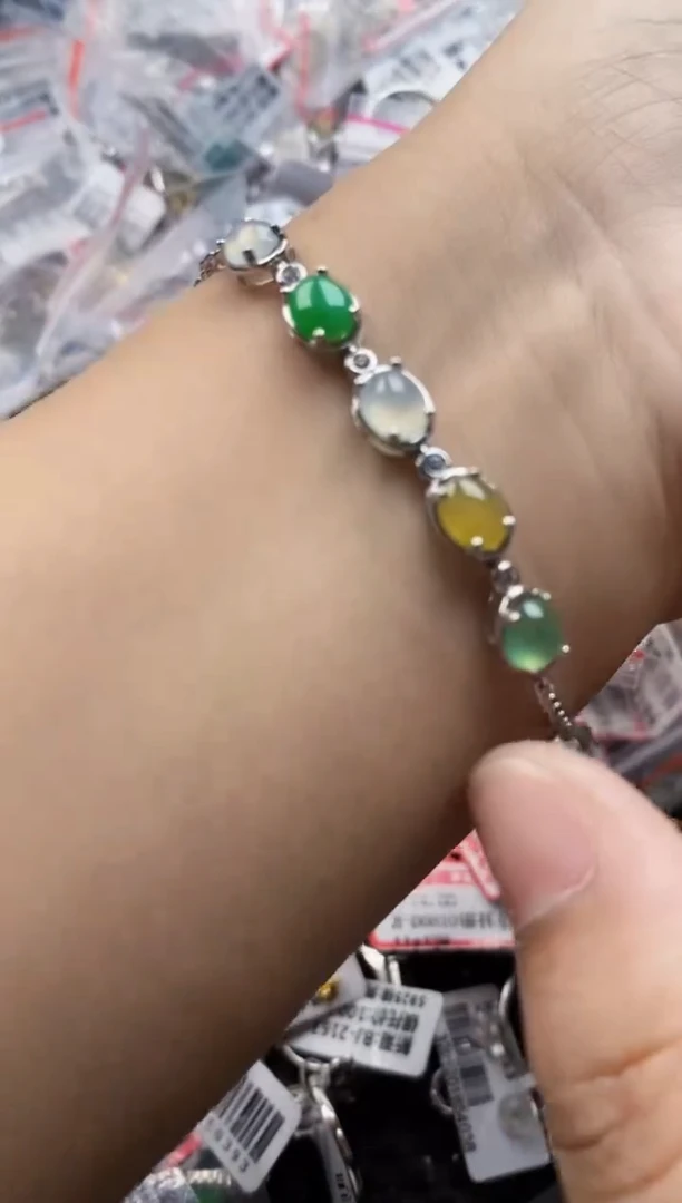 翡翠戒指银S925镶嵌1414     8