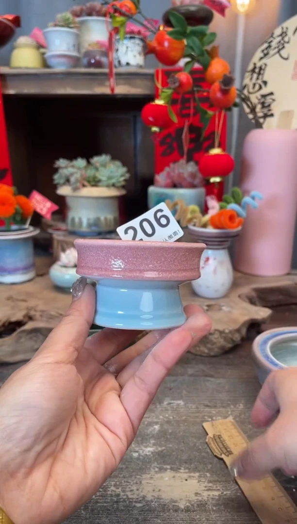 【闪购商品】摆件206知木小芳花盆编号