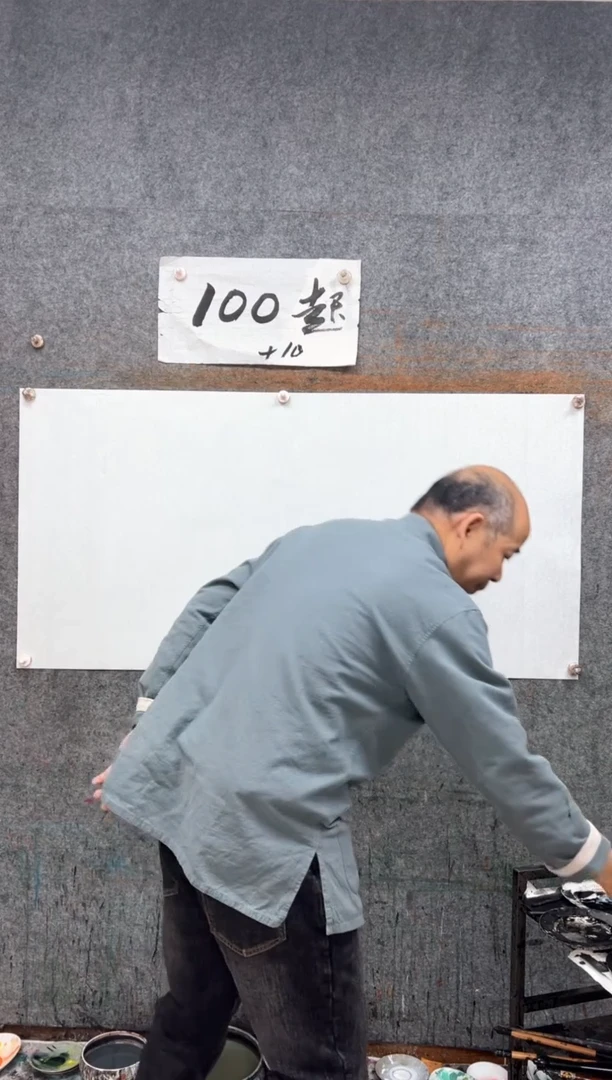 纸本国画现场画马  带收藏证书