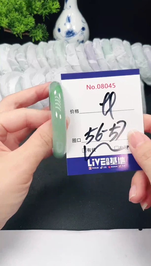 未镶嵌手镯翡翠8045
