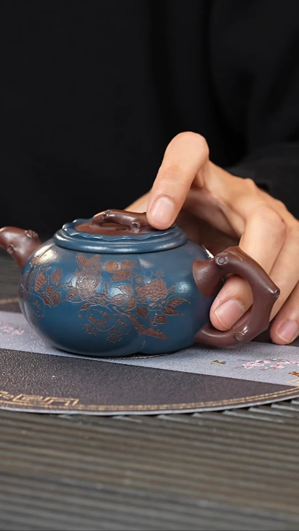 【闪购商品】紫砂茶壶QYQ 紫泥 柿子 251cc