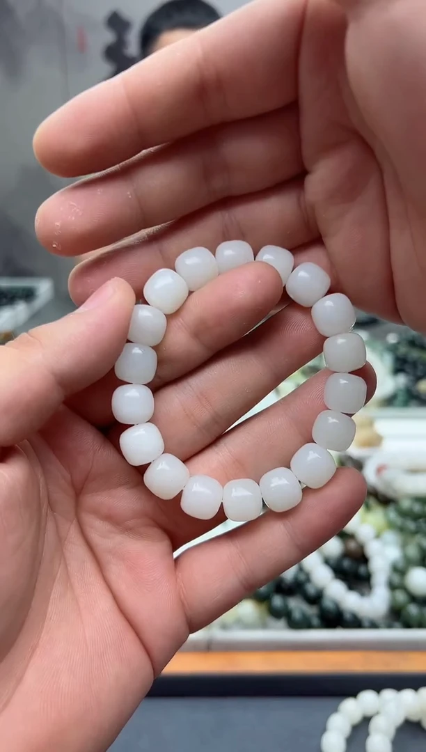 手串未镶嵌和田玉新疆且末天泰料白玉12