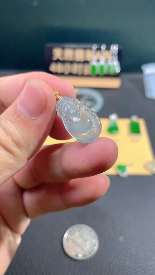 【闪购商品】翡翠颈饰18K金镶嵌翡翠