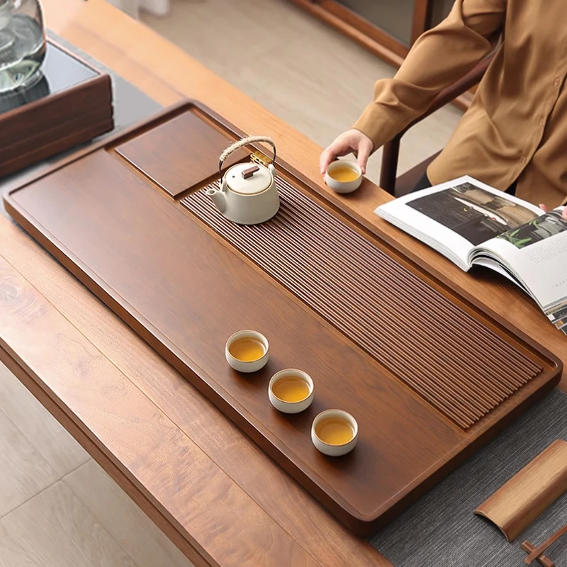 茶盘家用2025新款实心电木干泡盘沥水客厅办公室用茶具茶台茶托盘
