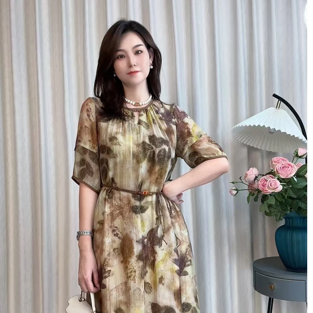 春季新款女士修身显瘦优雅时尚连衣裙