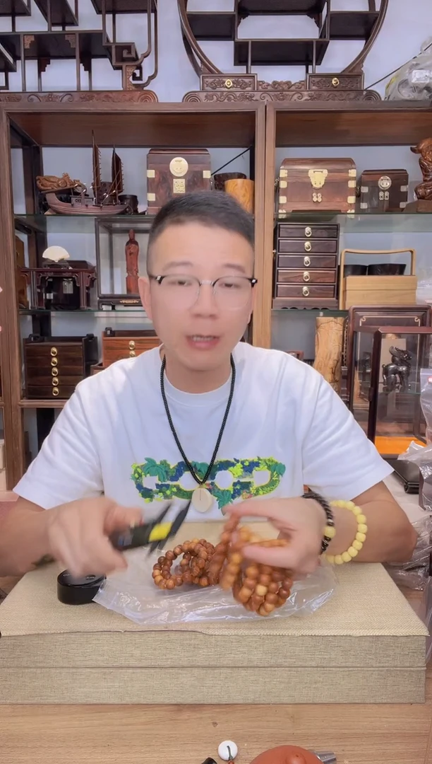 乌木类书架893崖柏1.2单圈手串