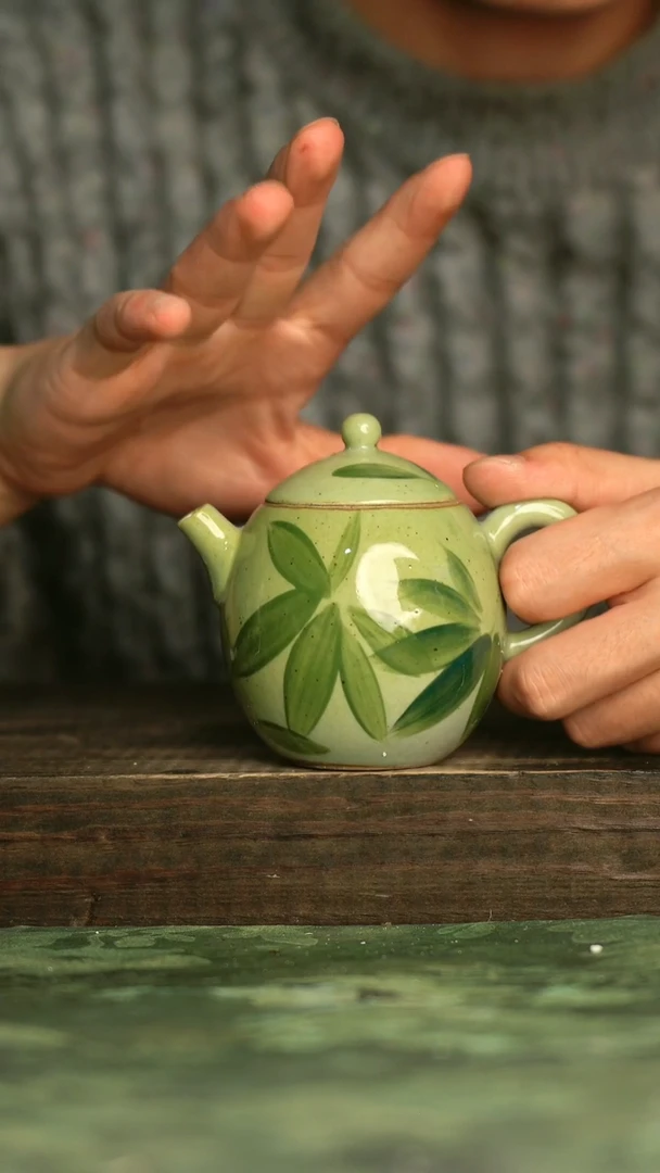 瓷器青诗集手工手绘瓷器
