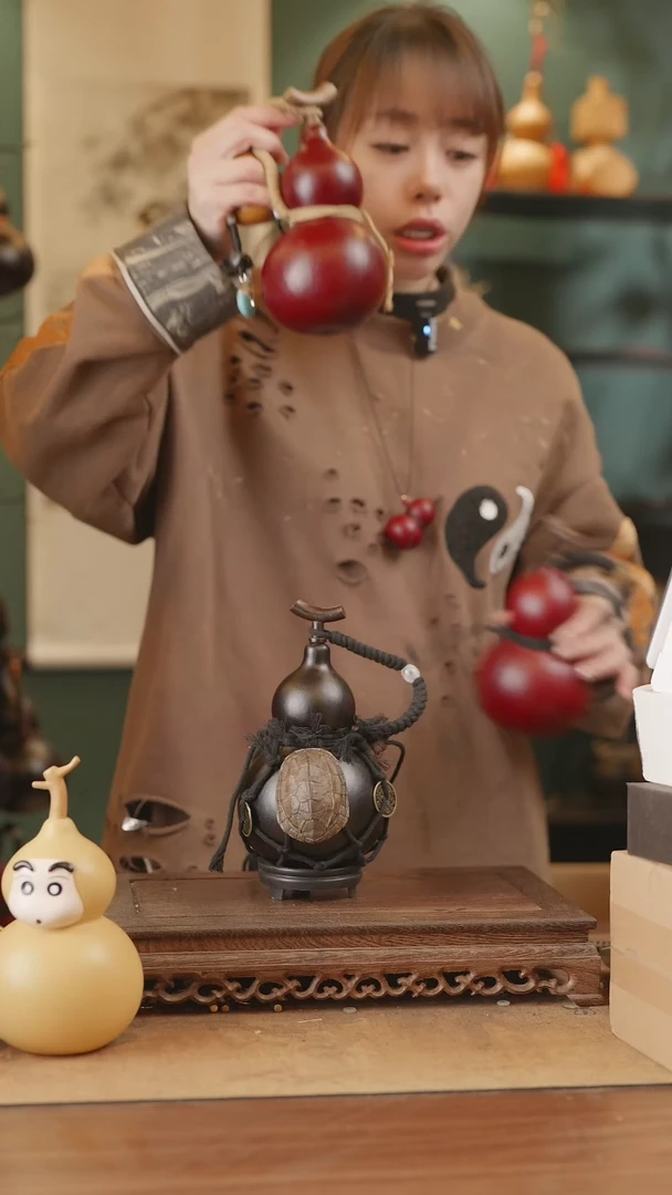 【闪购商品】199号精品天然大漆工艺防渗内胆酒葫芦~