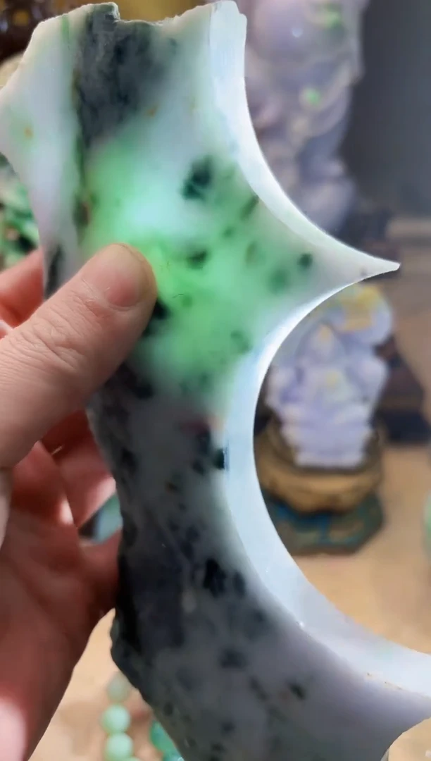 未镶嵌挂件翡翠A货张麦9519