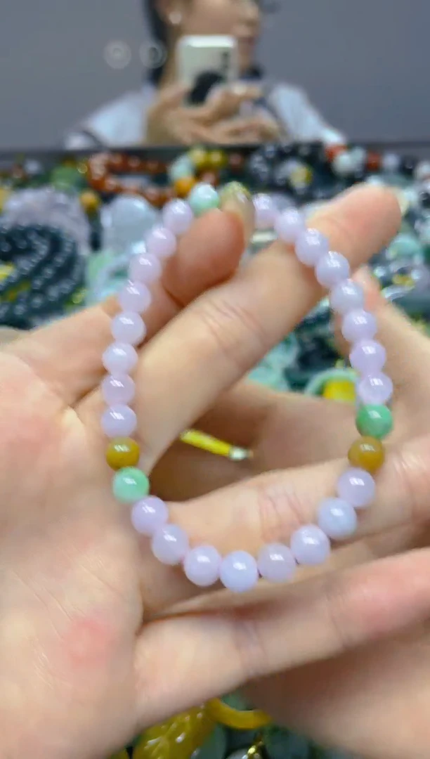 颈饰未镶嵌翡翠5MM/ S /翡翠A货，一件也是批发价