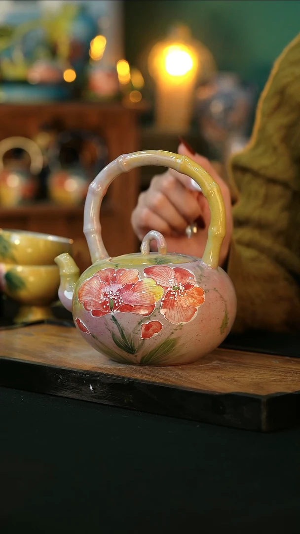 【闪购商品】杯手绘心瓷陶瓷浮力