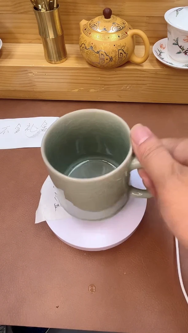 哥窑冰裂纹水杯马克杯