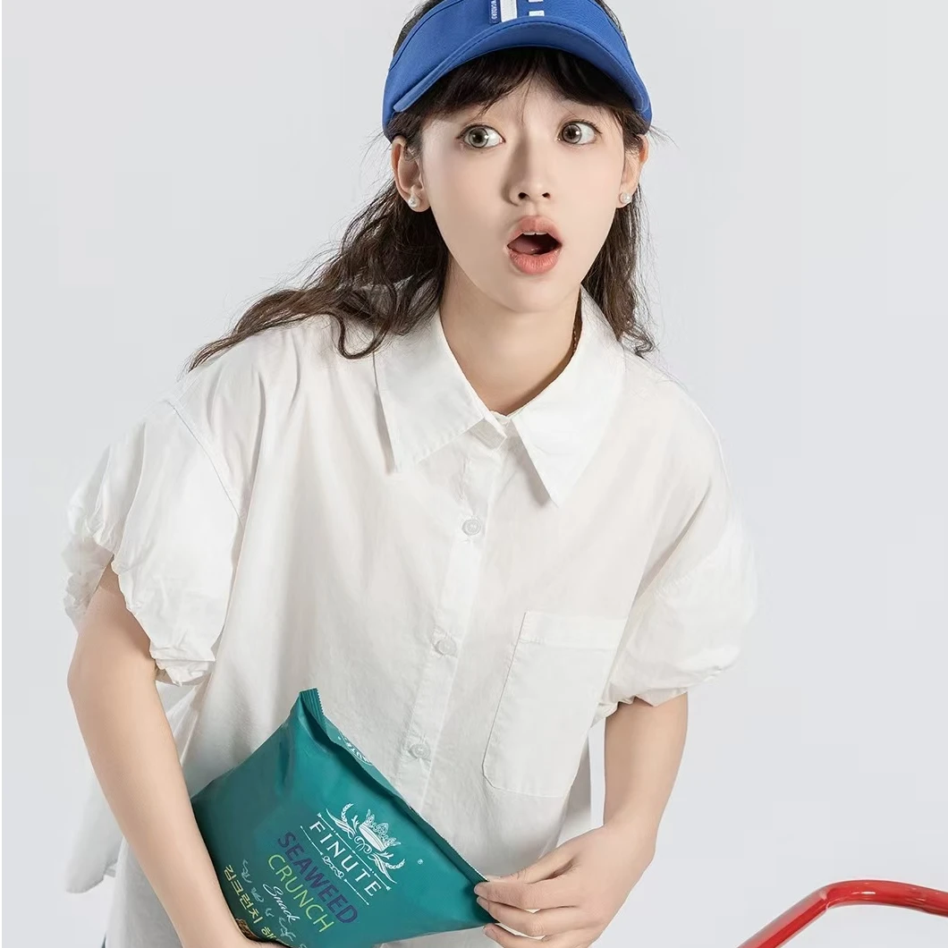 27600高端专享老林家天花板夏款短袖衬衫白色（B）