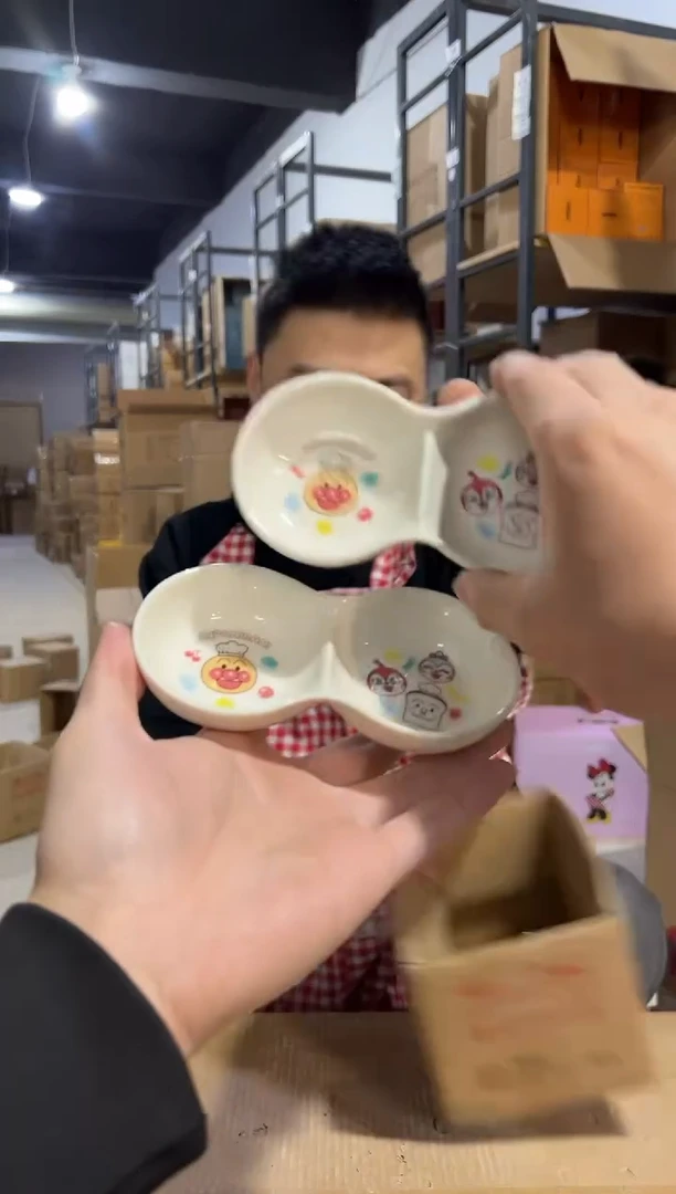 【闪购商品】杯面包超人花生蘸料碟2件套