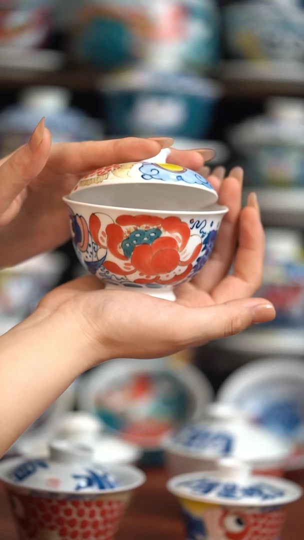 瓷片昨明盖碗（微瑕价格）