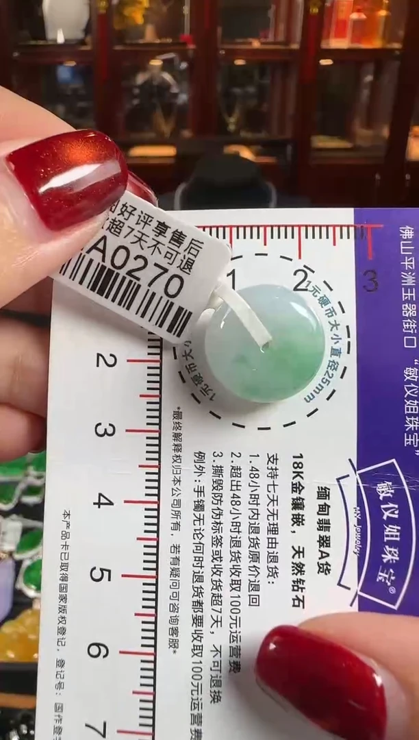 颈饰未镶嵌翡翠HA0270平安扣