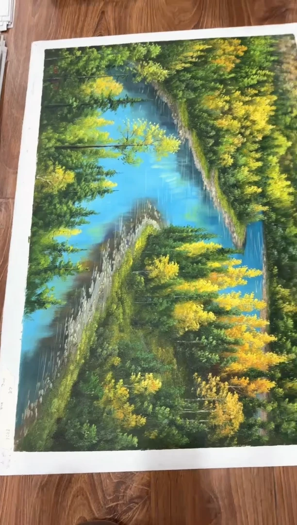油画【特价风景画】油画画芯 尺寸90*60cm