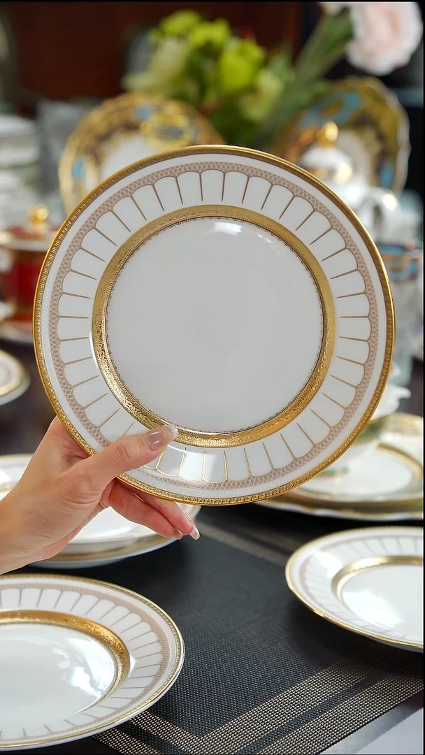 瓷片8英寸骨碟1个