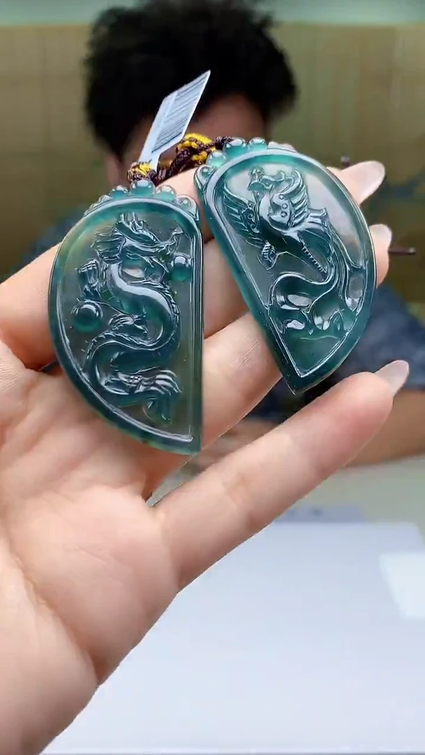 【闪购商品】定制翡翠未镶嵌4688ty-毛货挂件63