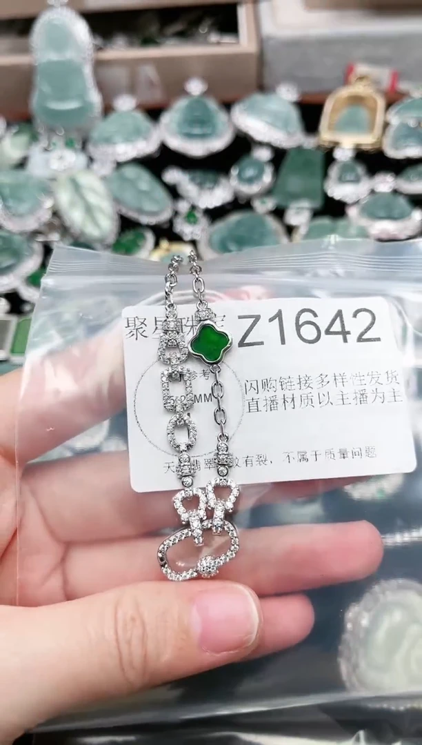 【闪购商品】翡翠颈饰未镶嵌赠皮绳1642