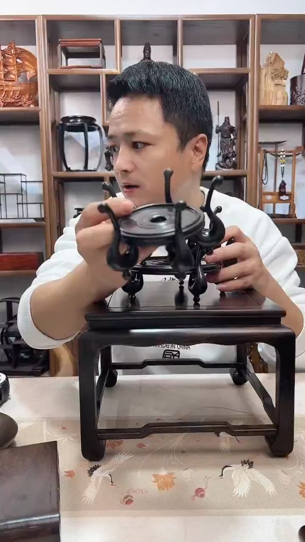 【闪购商品】东非黑黄檀（紫光檀）小号天鹅