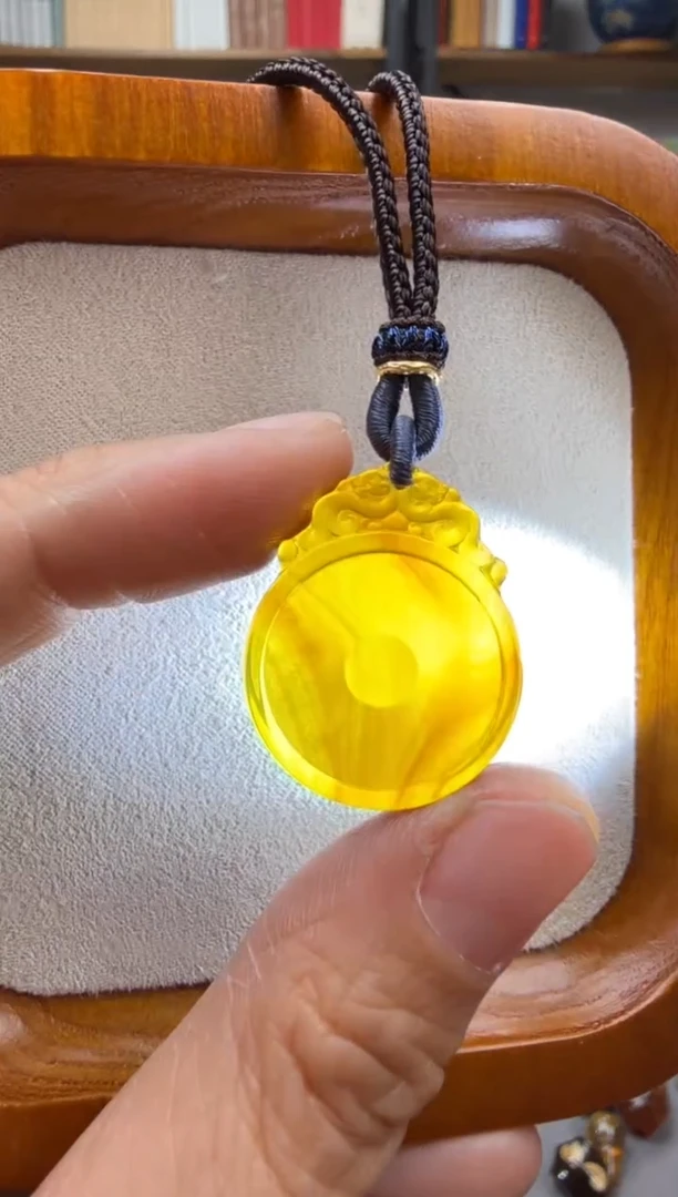 【闪购商品】琥珀颈饰未镶嵌福贝吊坠