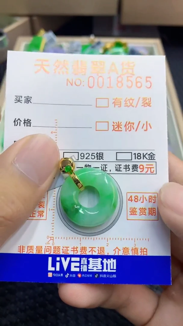 翡翠未镶嵌颈饰             1