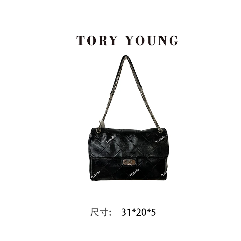 【TY】SK-62686-1-黑色 轻奢高级韩版单肩潮流时尚简约女包