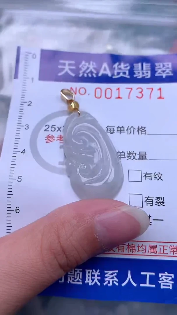 翡翠未镶嵌吊坠(不含链)1