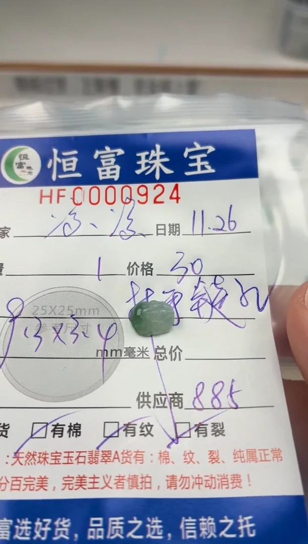 颈饰未镶嵌翡翠凉****怪翡翠挂件貔貅924
