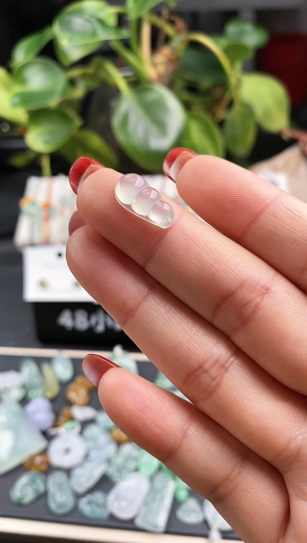 【闪购商品】翡翠戒指未镶嵌福豆