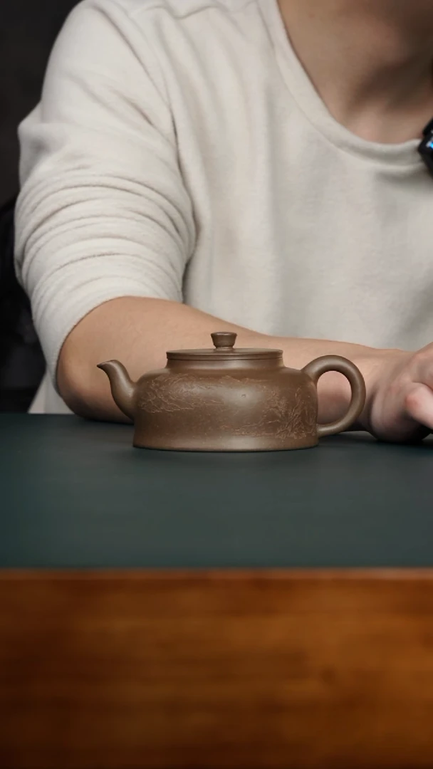【闪购商品】紫砂茶壶无相松华青段退火烧