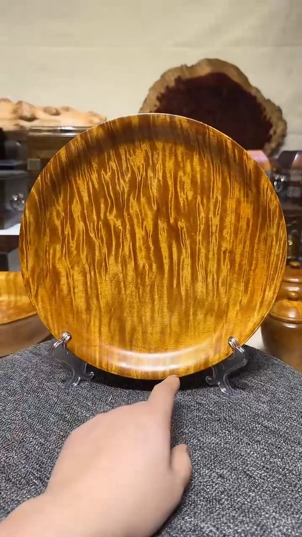金丝楠木枯木老料 满水波圆盘 27.1/3.9