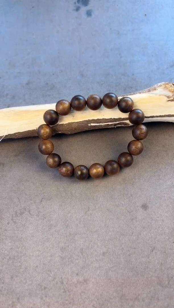 沉香沉香碎屑芽庄白奇12圆珠单圈沉20克+多样性发一