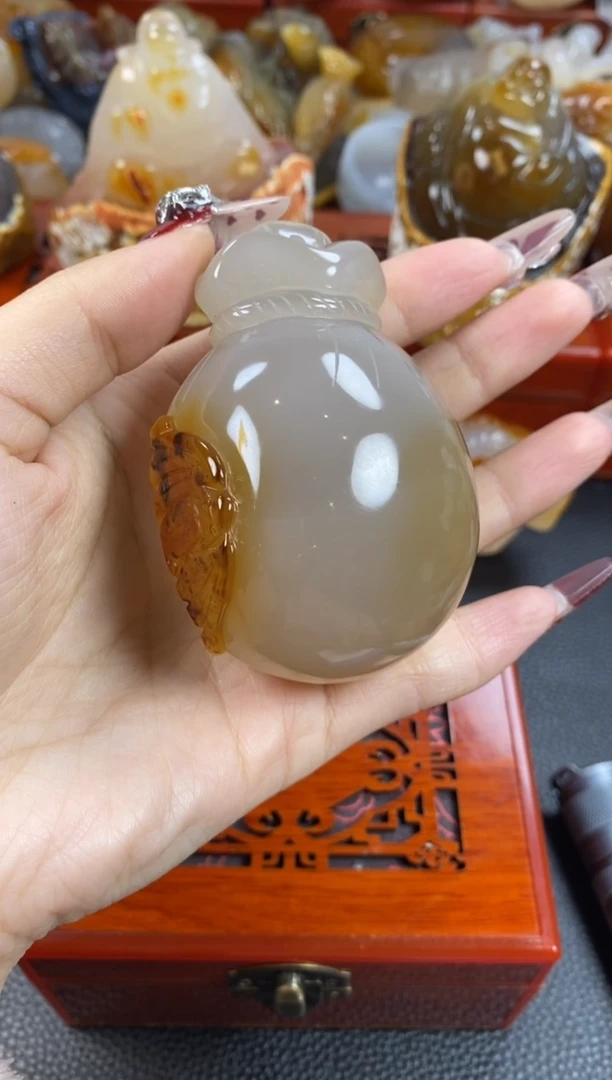 【闪购商品】玛瑙/玉髓手把未镶嵌1