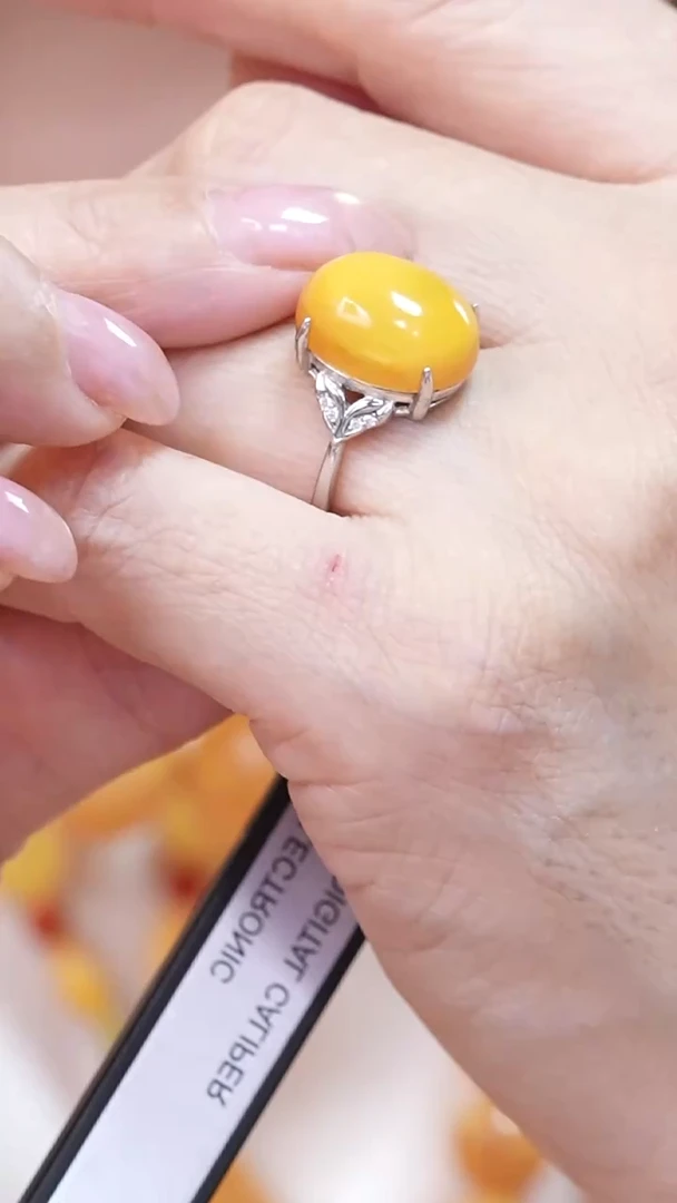 蜜蜡颈饰银S925镶嵌8277天然蜜蜡珠宝奇石云端妖孽全部保真