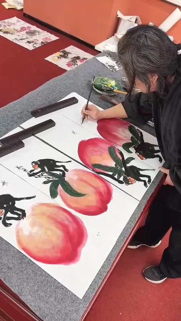 国画周大拙/国画/花鸟