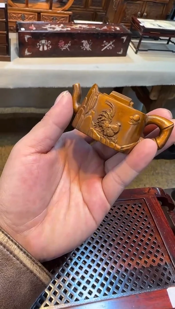 木小叶黄杨木   把把壶