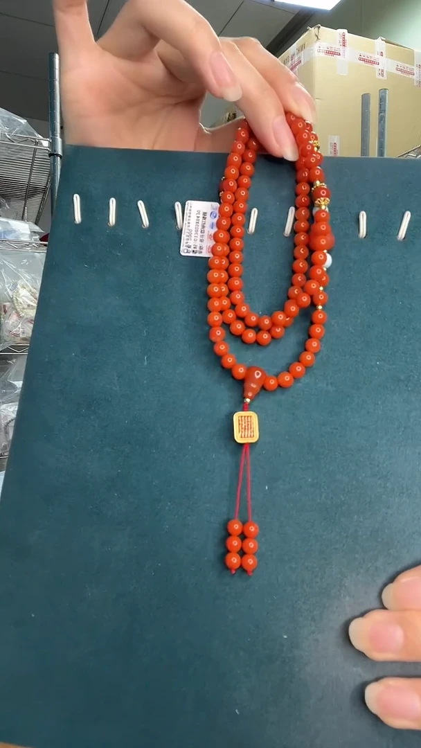 南红玛瑙未镶嵌颈饰项链G3104