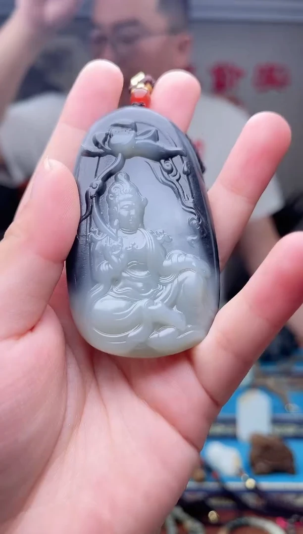 和田玉未镶嵌挂件1