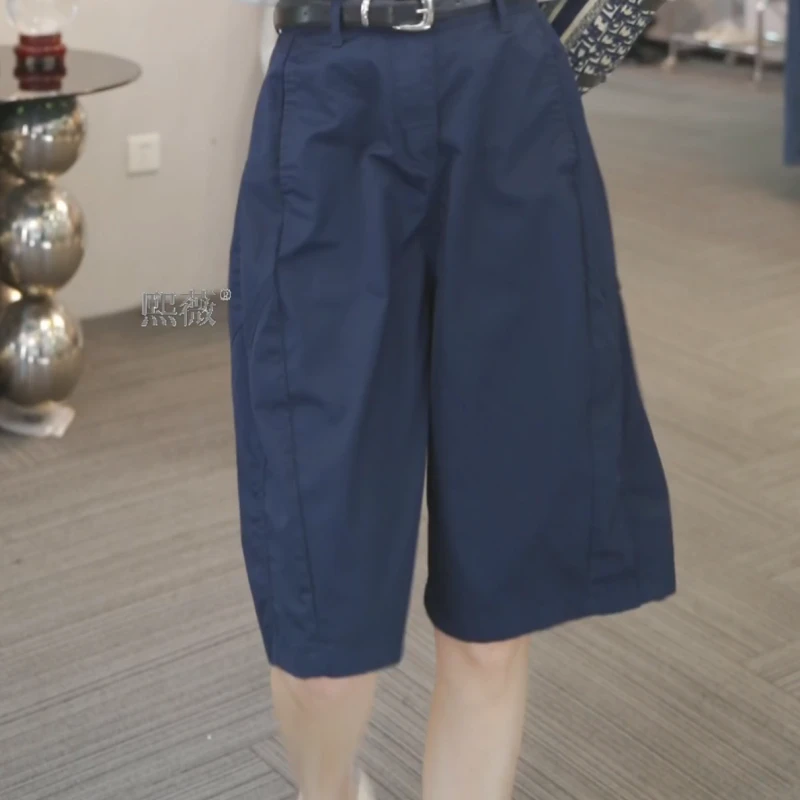 【轻舞飞扬】2025夏季新款时尚休闲五分花苞裤LK2503848